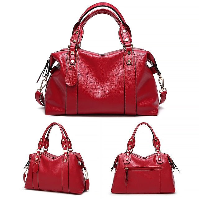 Bag PU Women's Shoulder Handbag Crossbody Boston