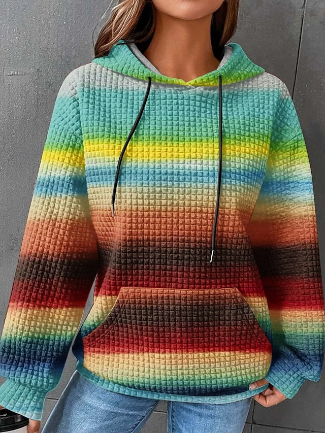 Women's Pullover Hoodie Sweatshirt Graphic Tie Dye Active