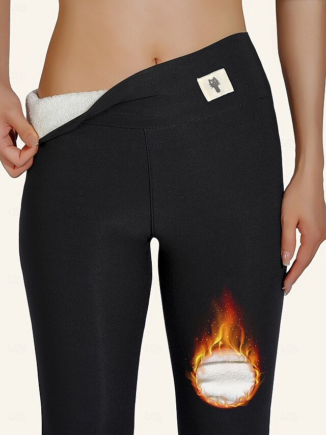 Women's Fleece Lined Leggings Tights Leggings Vacation