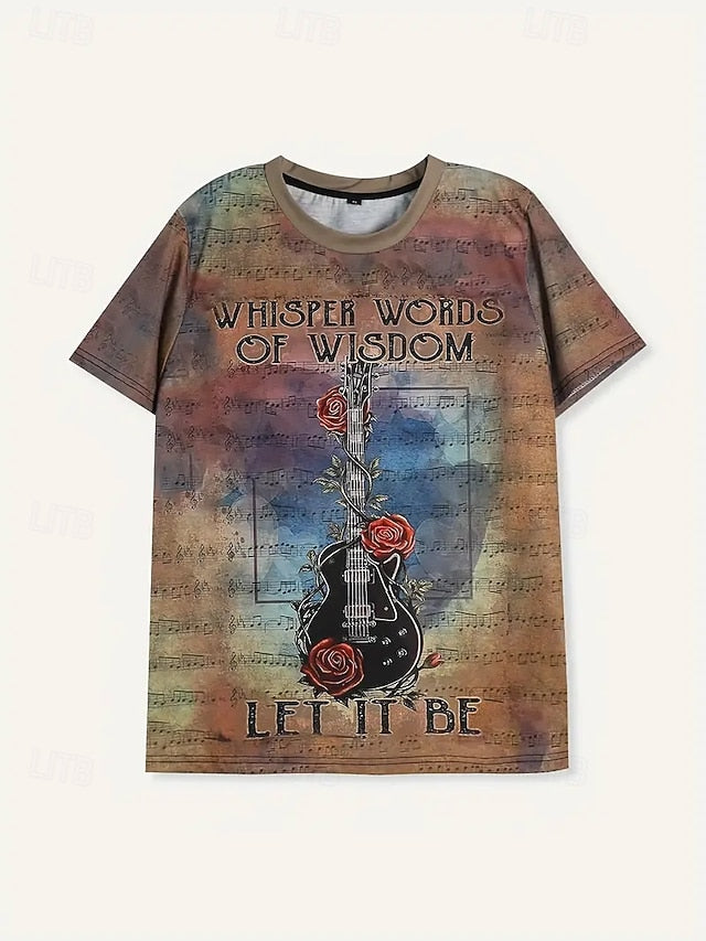 Women's T Shirt Summer Tops Graphic Flowers Classic Casual