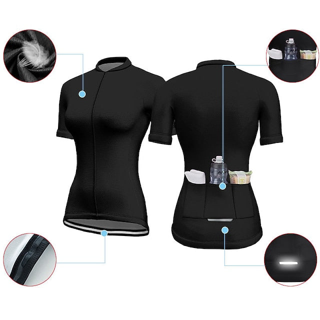 Women's Cycling Jersey Unicorn Short Sleeve Bike Jersey Top