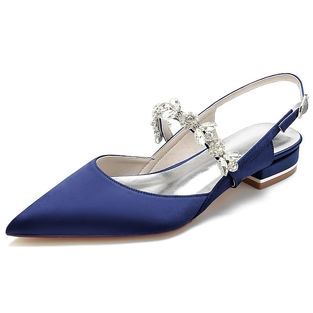 Wedding Bridal Shoes Women's Heel Flat Crystal