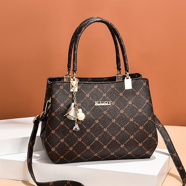 Damen Herren PU Party Ledertasche Schultertasche Handtasche