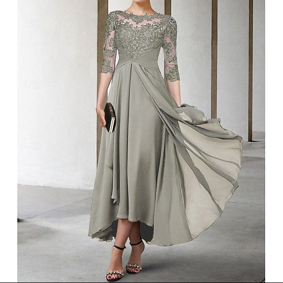 Mother Dress Size Elegant Wedding Plus Bride of Guest the A-Line
