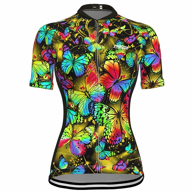 Women's Cycling Jersey Butterfly Short Sleeve Bike Jersey
