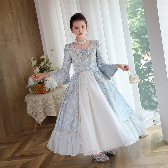 Inspired Girl Vintage Dress Masquerade Flower Rococo Gothic