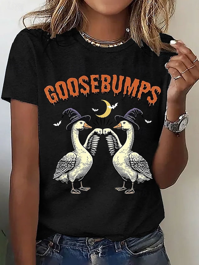 Women's T Shirt Graphic Animal Letter Vintage Stylish