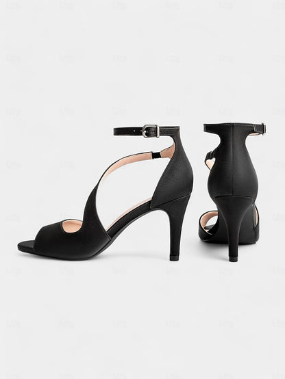 Peep-Toe - Satin Women Heels Nude Elegant Wedding for