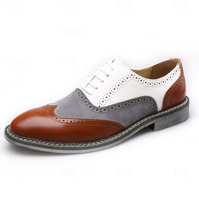 Spectator Gatsby-Inspired Wingtip Men's Shoes Oxford in