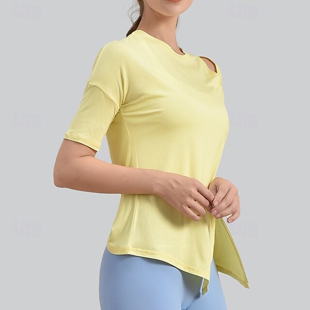 Women's Yoga Shirts Yoga Tank Tops Workout Tops Crew Neck