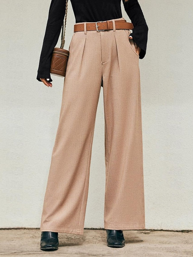 Corduroy High Waist Wide Leg Pants