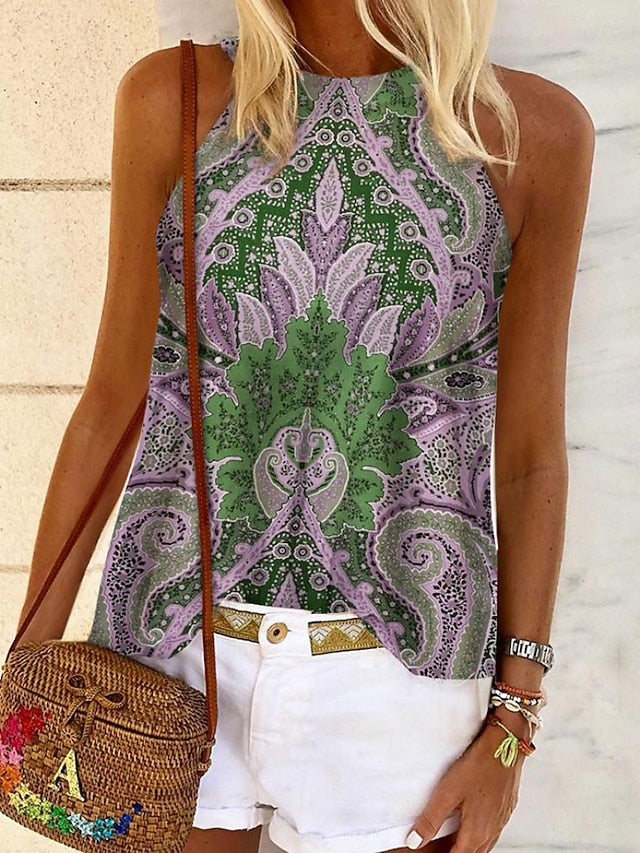 Women's Camisole Tank Top Halter Summer Tops Pink Blue