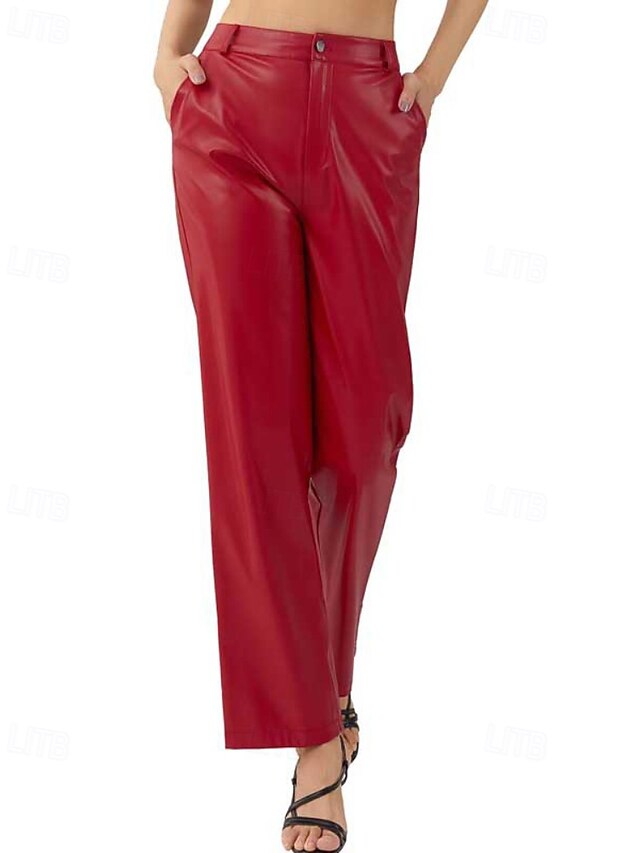 Women's Wide Leg Slacks Streetwear Casual Full Length