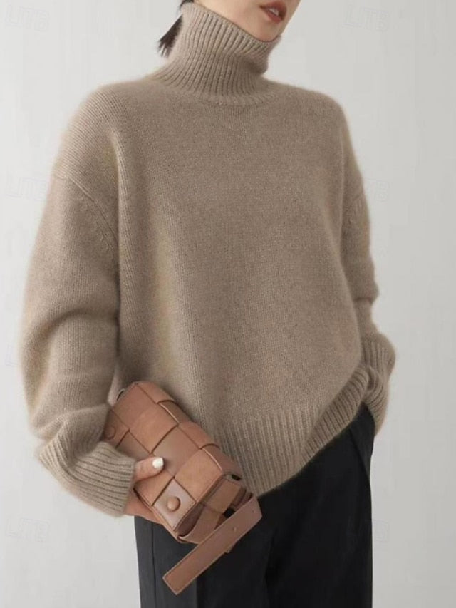 Women's Sweater Pullover Streetwear Casual Solid Color