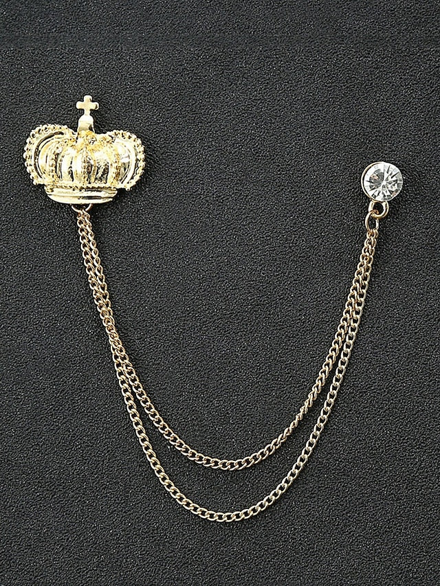 Pins Men's Alloy Reindeer – Elegant Christmas Collar