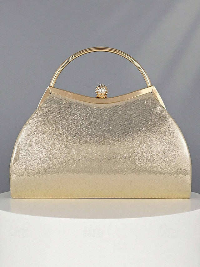 Women's Glitter Sequin Top Handle Clutch Bag, Sparkling