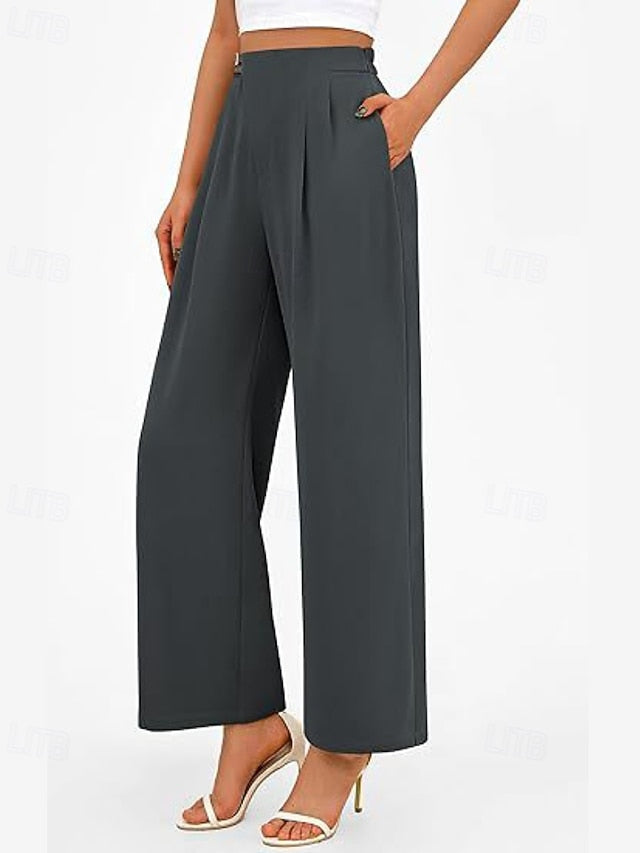 Women's Wide Leg Streetwear Casual Full Length Natural