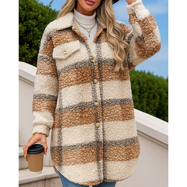 Women's Long Winter Coat Winter Coat Polar Fleece Jacket