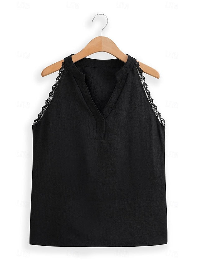 Women's Camisole Tank Top Vest Solid Color Plain Daily