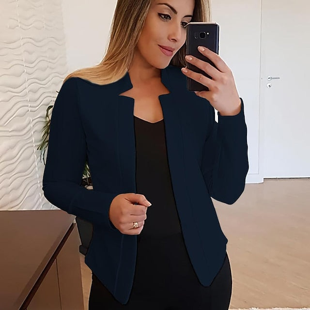 Women'S New Fashion Blazer Clean Fit Long-Sleeved Cardigan