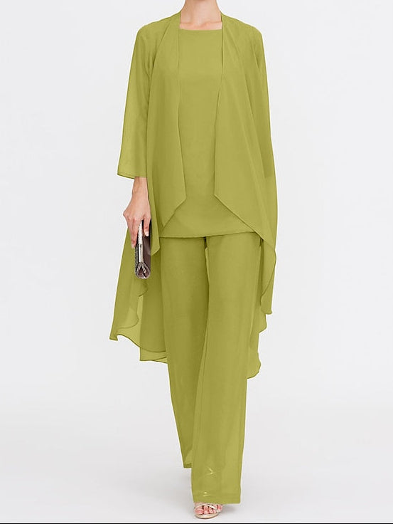 Wedding Mother 3 Piece Pantsuit the of Bride Beach