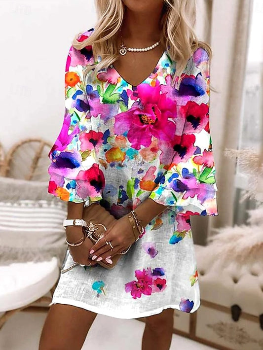 Women's Mini Dress Sundress A Line Dress Vacation Casual