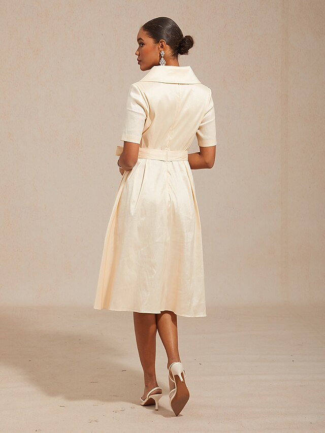 Women's Midi Dress Sheath Dress Elegant Daily Wedding Guest