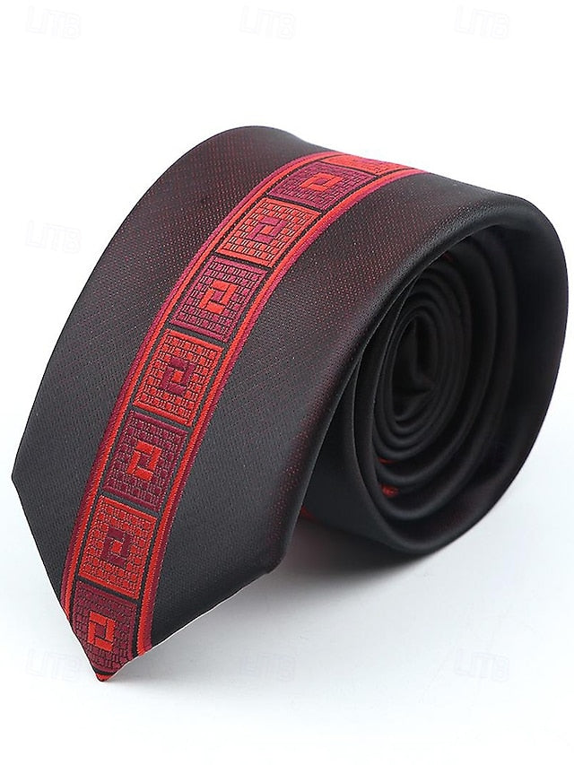 Men's Classic Necktie with Pattern Polyester