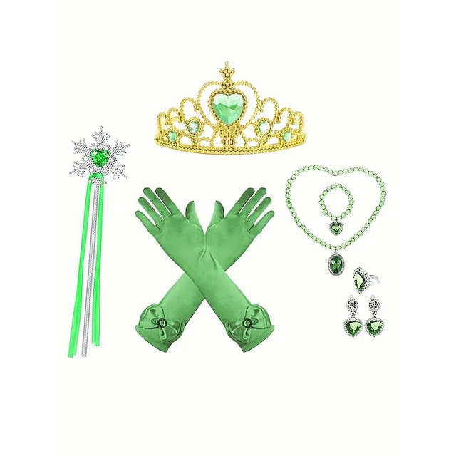 Theme Flower Frozen Anna Dress Girl Fairytale Party Princess