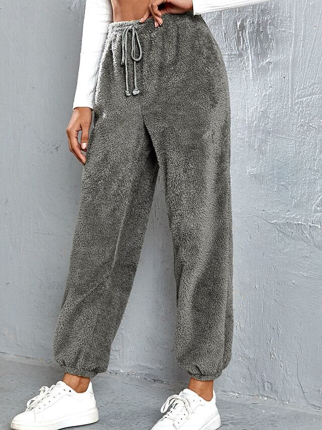 Women's Sweatpants Fleece Pants Chinos Vacation Vintage