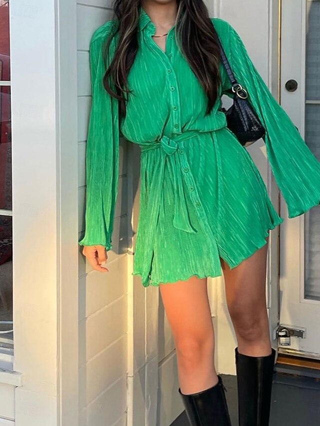 Women's Long Dress Maxi Dress Shirt Dress Casual Dress