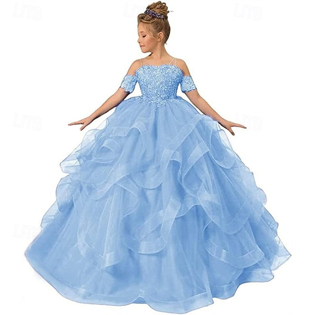 Princess Girl Girls' Flower Kid's Dress