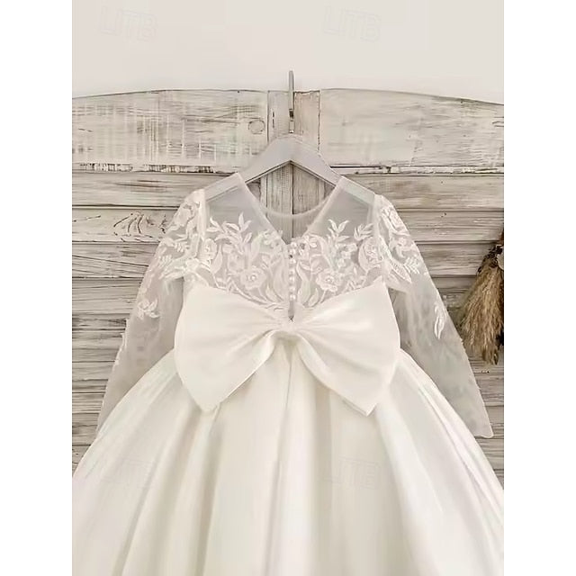 Girls' Communion Flower Party First Girl Dress