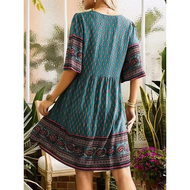 Women's Midi Dress Casual Dress Summer Dress Boho Dress