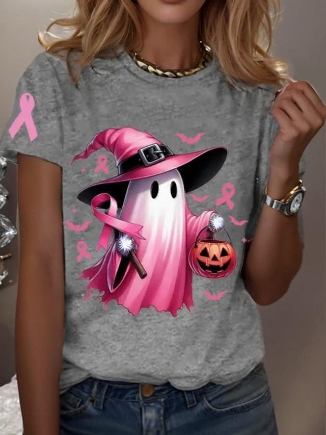Women's T shirt Witch Graphic Ghost Vintage Stylish Classic