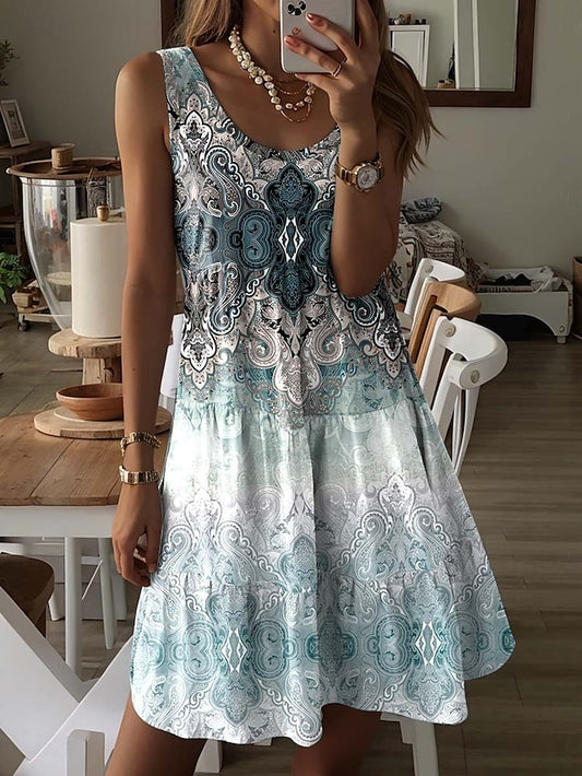 Women's Mini Dress  Vintage Dress Casual Dress Petite Dress