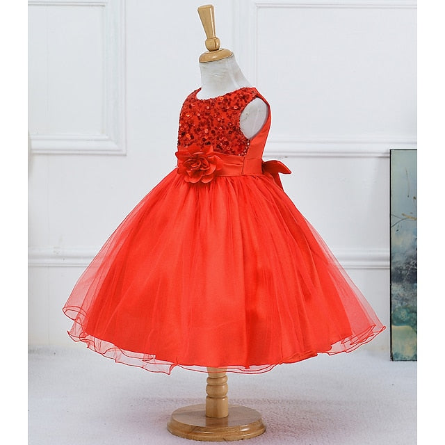 Girls' Wedding Party Girl Dress Flower