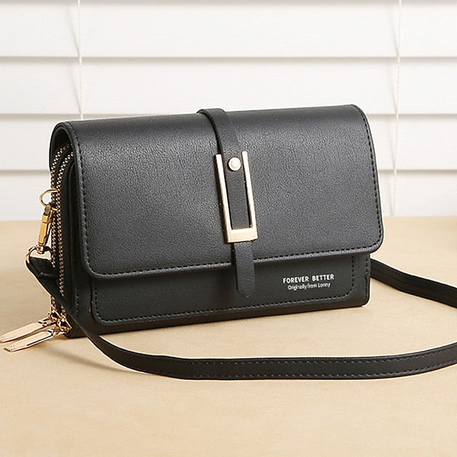 PU Crossbody Handytasche Handy Leder Damen Geldbörse