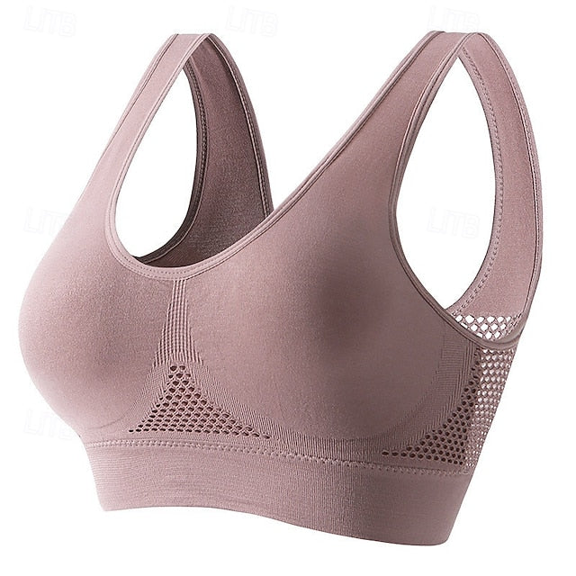 Women's Light Support Sports Bra Running Bra Open Back Bra