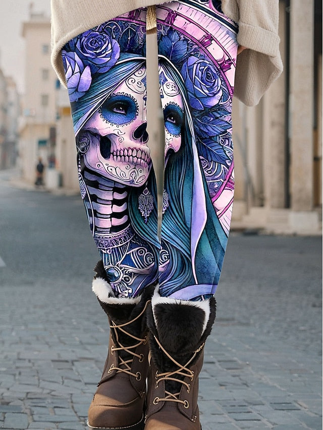 Women's Leggings Vacation Vintage Fashion Full Length High