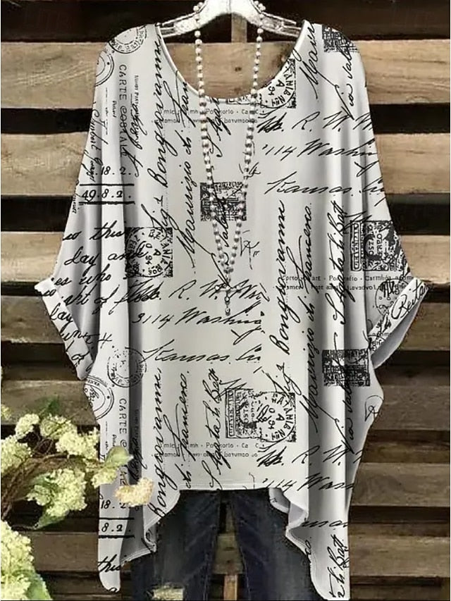 Women's Boho Shirt Graphic Geometric Abstract Elegant