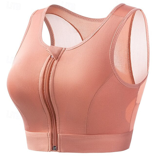 Women's Sports Bra Yoga Top Workout Tops Crew Neckline