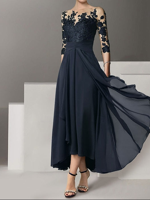 Elegant Guest Asymmetrical A-Line Dress Cocktail Dresses Wedding
