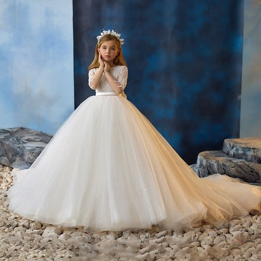 Girl Flower Girls' Kids Dress Party First Communion