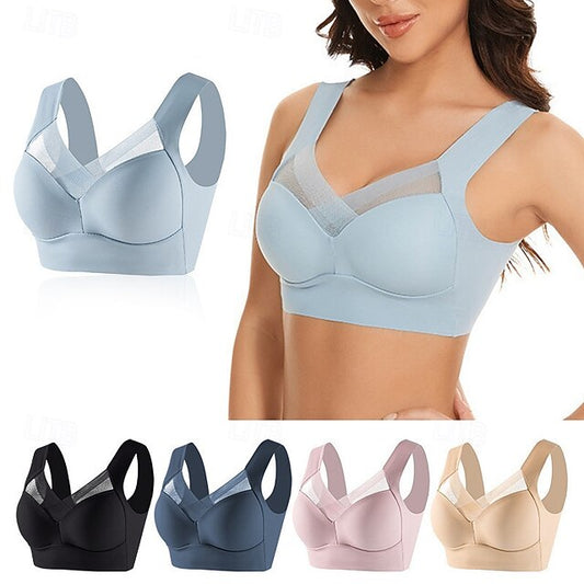 Women's Light Support Sports Bra Running Bra Open Back