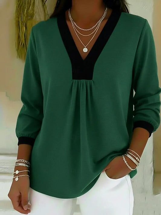 Women's Shirt Solid Color Elegant Vintage Stylish Long