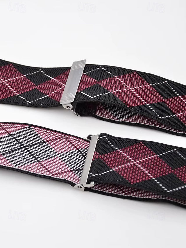Suspenders Argyle Men's Clip-On Classic – Pattern