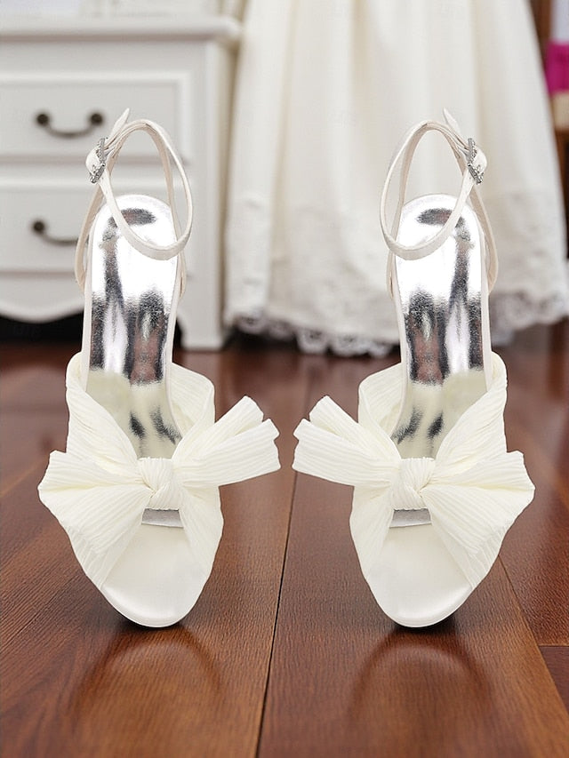 with Strap Ankle Platform Women's Heel High White Sandals