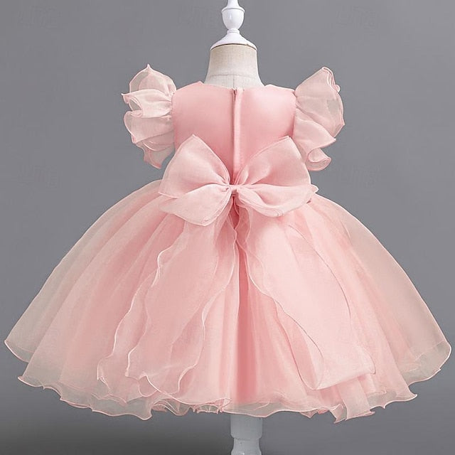 Sequin Dress Sleeveless Girls' Kids Party Floral Wedding