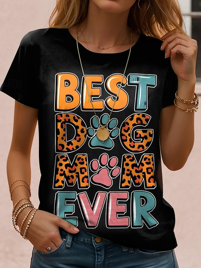 Thanksgiving Day Women's T Shirt Print Graphic Animal Dog